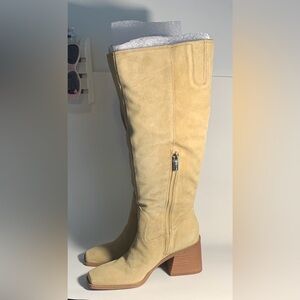 Vince Camuto Women's Sangeti Stacked Heel Knee High Boot - Size 7.5